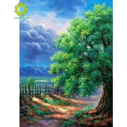 DIY Diamond Painting Scenery Full Square & Round Rhinestone Diamond Embroidery Cross Stitch Mosaic Cartoon Home Decoration Gift