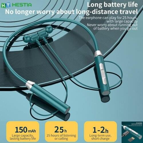 G07 Neck-Hanging Earphone Bluetooth 5.2 Pluggable Card Magnetic Absorbing Bluetooth Headphones Sports Headset In-Ear Earbuds