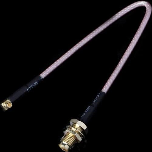 SMA Female to MMCX Male Right Angle Pigtail Cable RG316 15cm 6"