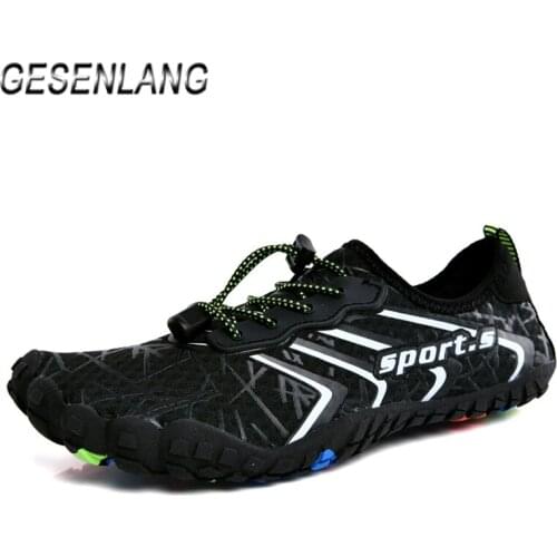 Summer Mens Quick Dry Beach Water Shoes Sea Surfing Boating Fishing Wading Outdoor Sport Light Plus Size Fiver Fingers Sneakers