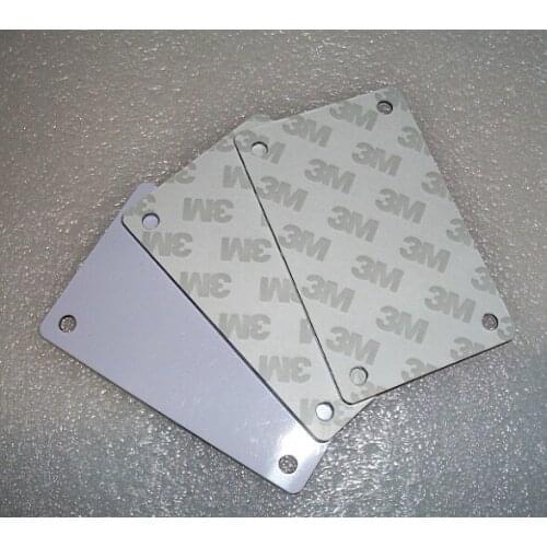 M1 S50 metal tags stickers with 3M Glue HF 13.56MHz 86*34mm for equipments management