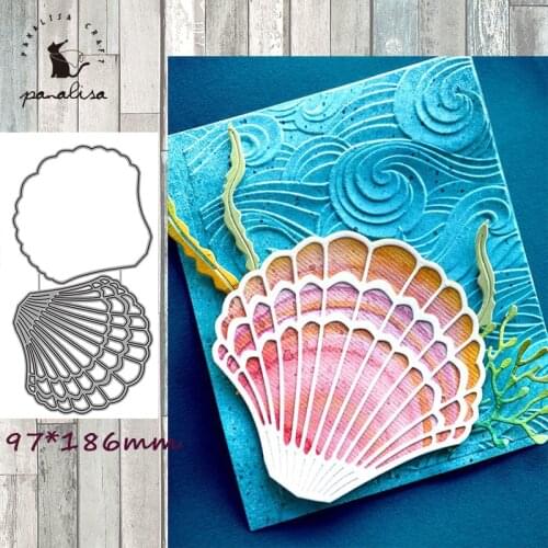 Panalisacraft Ocean shell Metal Cutting Dies Craft Dies Scrapbooking Card Making Album Embossing Stencil DieCut Decoration