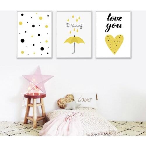 Cartoon Abstract Posters Wall Art Canvas Prints Painting Nursery Pictures Children Bedroom Decoration Modern Home Decor