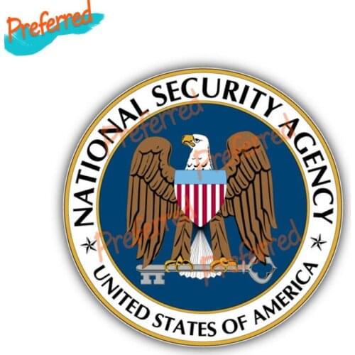 National Security Agency America Flag Decal Motocross Racing Laptop Helmet Trunk Wall Vinyl Car Sticker Die Cutting