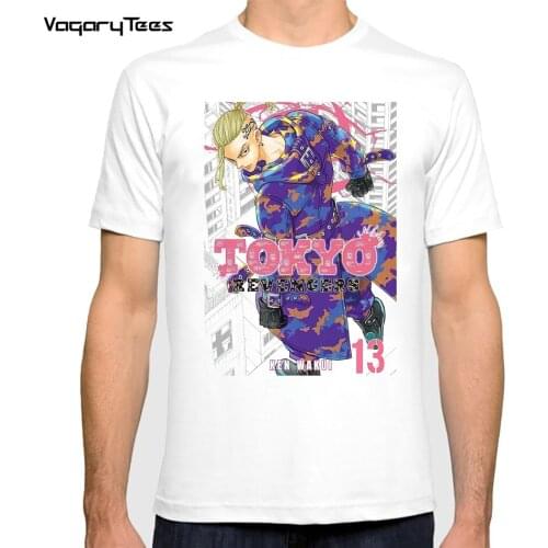 New Arrival Tokyo Digtial Art tshirt Harajuku Draken Tokyo Revengers art Anime Classic T-Shirt Summer men Hip-hop Streetwear top