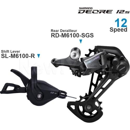 SHIMANO DEORE M6100 12v Groupset Shifter Rear Derailleur - SHIMANO SHADOW RD+ - 1x12-speed Original parts for MTB bike
