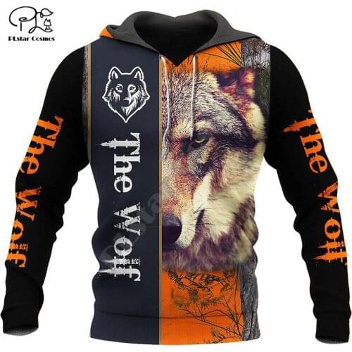 PLstar Cosmos Animal Hunting Wolf Hunter Tattoo symbol Streetwear Harajuku NewFashion 3DPrint Hoodies/Sweatshirts/zip/jacket S-4