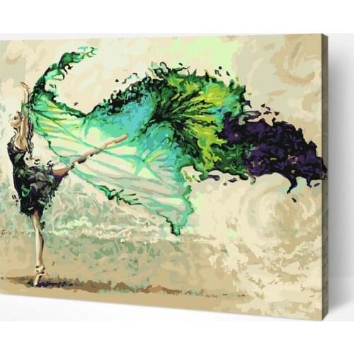 Frame DIY Oil Painting by Numbers Kits For Adults Abstract Acrylic Paint Set Pictures by Numbers HandPainted Home Decor