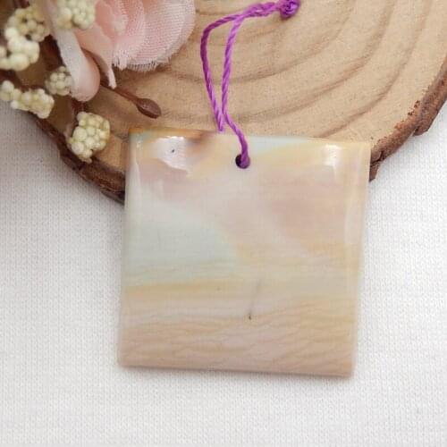 Carved,Mookite jasper,Fashion gemstone pendant bead29x30x5mm8.7g