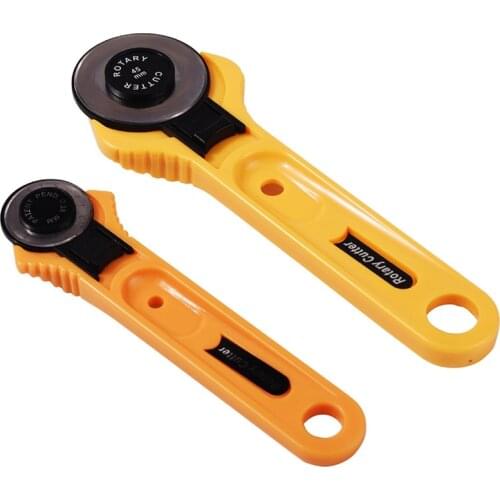 Cloth Rotary Cutter 28/45mm Patchwork Roller Wheel Round Knife Leather Paper Fabric Cutter Cutting Tool DIY Sewing Accessories