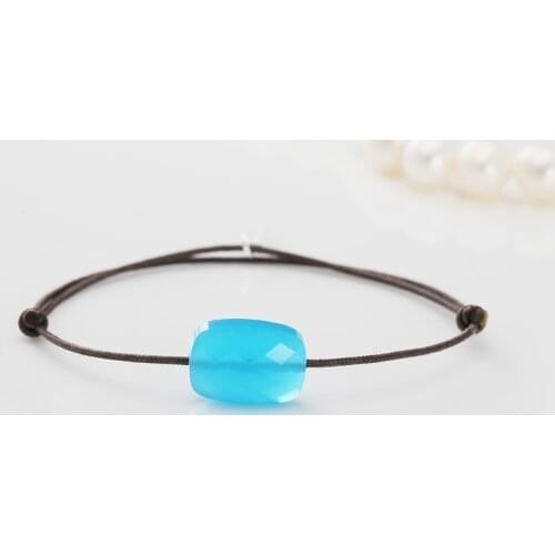 2021 Factory Limited Brand Crystal Adjustable flexible GoldFish Rope Dark Blue Crystal Jewelry Adjust Leather Holiday Jewelry