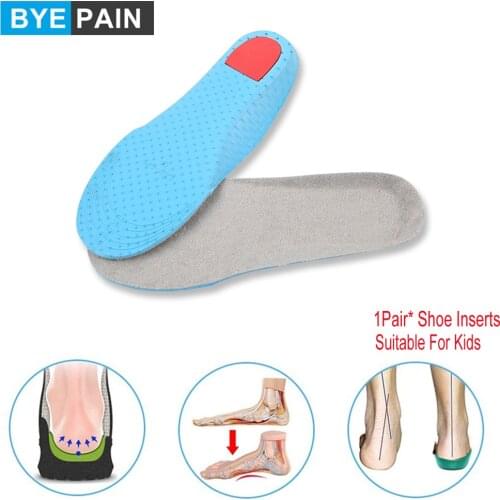1Pair Childrens Orthopedic Shoes Insoles for Feet Flat Foot Arch Support Kids Orthopedic Shoes Sole Insert Foot Pain Relief