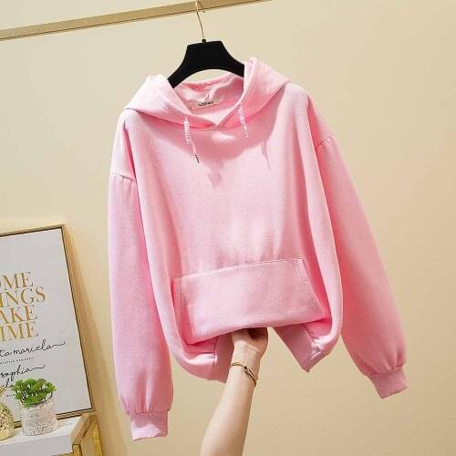 Hoodies for Teen Girls Athletic Jacket Women Cotton Sweatshirt Kangaroo Pocket Hoodie Pink Long Sleeve Spring Summer Soft Top