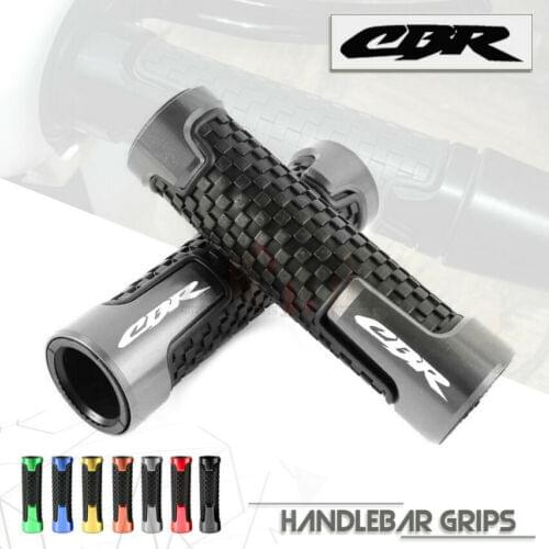 7/8"22mm Motorcycle Accessories Universal CNC Aluminum+Rubber Handle Grips for HONDA CBR600RR 900RR 954 929