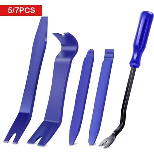 VISBELLA Car Audio Door Clip Panel Trim Removal Pry Kits Dashboard Installation Car Disassembly No-Scratch Repair Tools 4/5/7PCS
