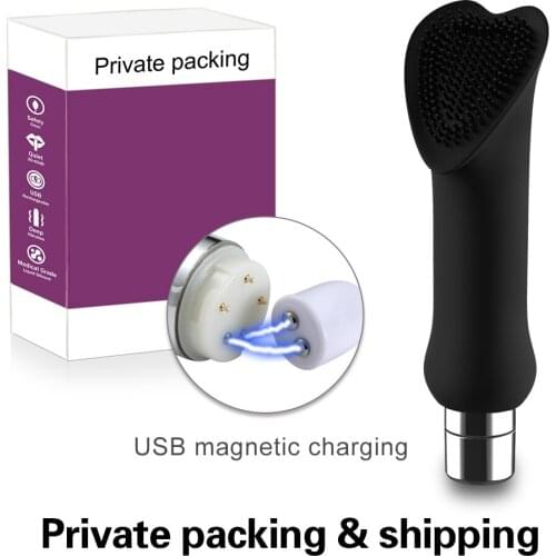 Vagina Clitoral Stimulator Tongue Vibrator Powerful G-spot and Clit Vibrator Quiet Rechargeable Waterproof Flirt Brush