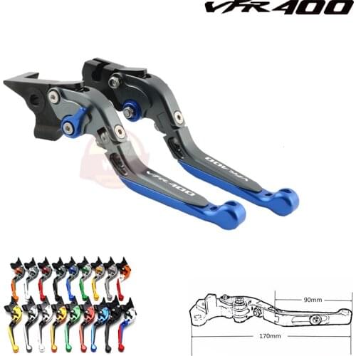 Extendable Folding Adjustable Aluminum CNC Motorcycle Brake Clutch Levers For Honda VFR400 VFR 400 1989 1990 1991 1992
