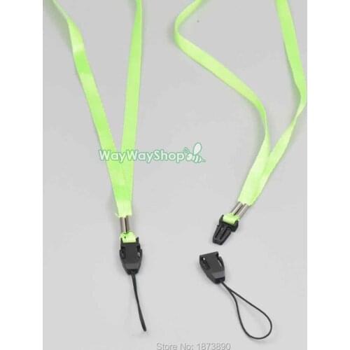 100 PCS Neck Strap lanyard for ID Card holder Reel badge Light Green 34.5 " (87CM)