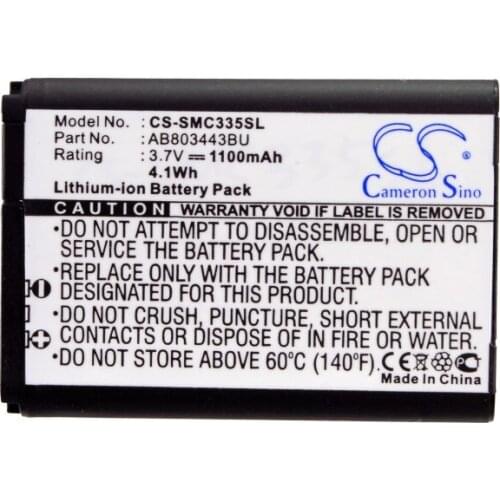 Cameron sino for SAMSUNG GT-C3350 Solid Xcover Xcover C3350 AB803443BU battery