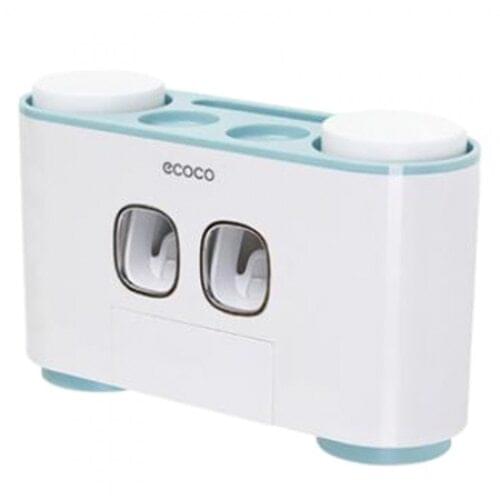 ECOCO Automatic Toothpaste Dispenser with Wall Mount Toothbrush Holder Toothpaste Squeezer with 5 Brushes Set from xiaomi youpin