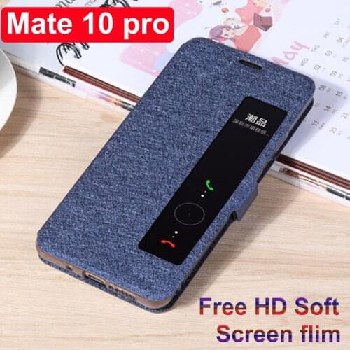 For Huawei Mate10 Pro BLA-AL00 phone Case Mate10Pro cover View Window Leather shell For Huawei Mate 10 Pro Flip case back cover