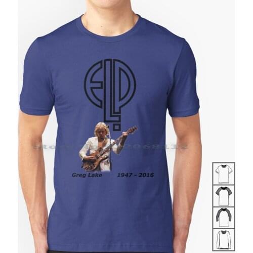 Greg Lake-Emerson Lake And Palmer Tribute T Shirt 100% Cotton Greg Lake Emerson Lake And Palmer Rip King Crimson Dead Tribute