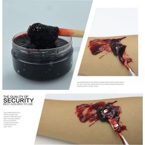 Thick Blood 1 Oz Fake Paint Oil Fake Clot Blood Gel Makeup Blood Gel Vampires Scars Halloween Bruises For Halloween Cosplay hot