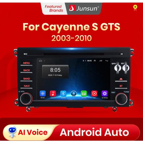 Junsun Android 10.0 Car Radio Multimedia Player GPS Navigation For Porsche Cayenne GTS 2003-2010 2 din Android Auto DVD DSP