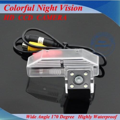 Free shipping wired HD CCD car rear view reverses parking camera for Mazda 6/Mazda6/M6 2009 Night vision waterproof