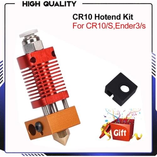 CR10 Hotend Extruder Kit MK8 Extruder 3D Printer Parts for Ender-3 CR10 Printer 1.75mm 0.4mm Nozzle j-head Heater Block parts