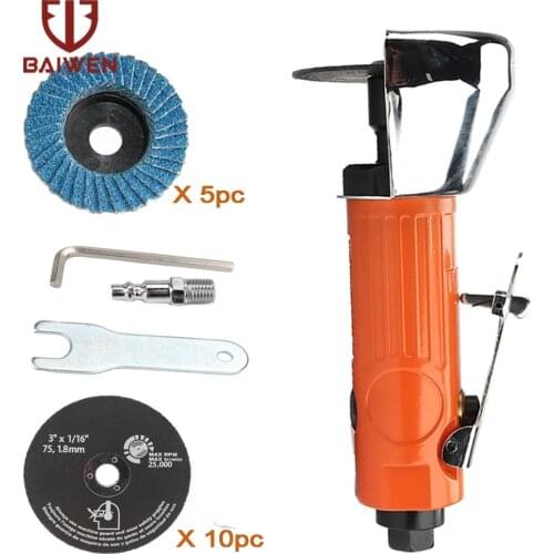 20000RPM Mini Pneumatic Metal Cutting Machine Cut Off Grinders 3 Inch Straight Air Cutter Metalworking Cutting Tools