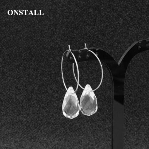 ONSTALL Fashion Statement Earrings 2018 Micro Drop Earrings Zircon inlaid Earrings Couples Ear Jewelry Modern Jewelry EH-565