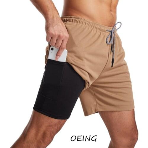 Mens Workout Shorts 2021 Running Shorts Plus Size 4XL Pockets Quick-dry Mens Short Gym Shorts 5 Inch Inseam Shorts