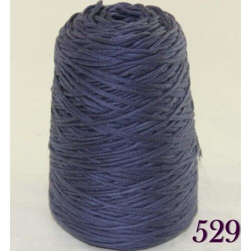 Soft 1X400g sell high quality 100% cotton hand-woven yarn Indigo Blue cone 422-529