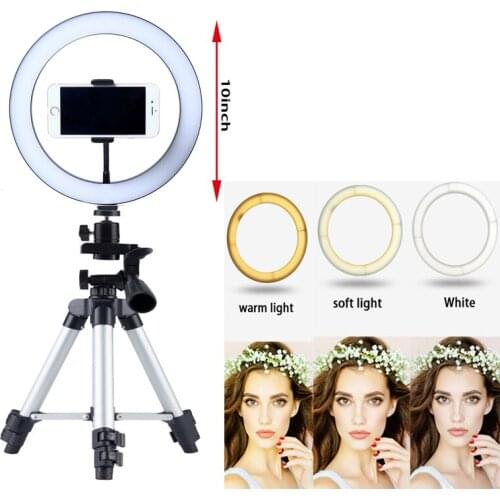 Modern High Table Lamp Makeup Photo Studio Adjustable Desk Lamps with Tripod Holder Clip for Makeup Video Live Studio