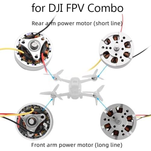 Original Maintenance Arm Power Motor For DJI FPV Combo Drone Replacement Motor Front Rear Power Arm Motors for DJI FPV Accessory