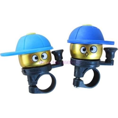 By DHL 500pcs Kids Bicycle Bell Cute Caps Bike Cycling Bell Kawaii Mini Small Boy Ordinary Ring Bells Bicycle Cup Horn
