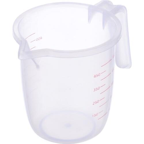 500ml Plastic Measuring Cup Pitcher Tools with Handle & Pour Spout Handle Design Measuring Tool for Kitchen Baking Tools