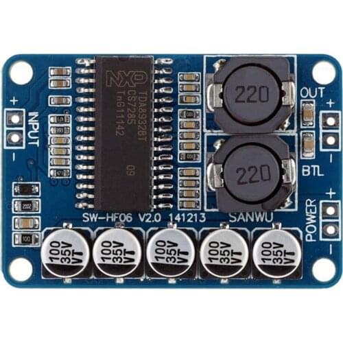 TDA8932 Digital Power Amplifier Board Module 35W Mono Amplifier Module High-power Low Power Consumption
