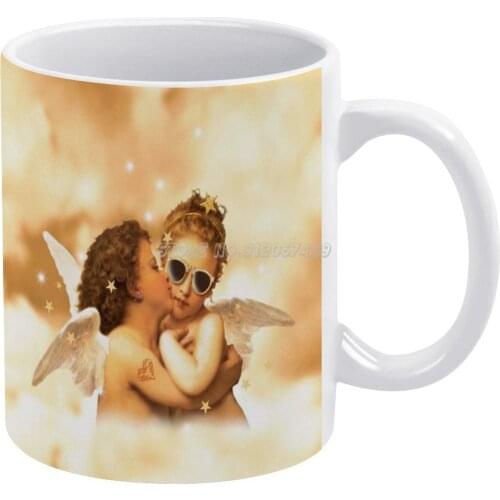 True Love Coffee Mugs 330ml Creative Travel Mug and Cup Office Drinkware Mugs Tazza Love Kiss Angels Fashion Ibiza College High