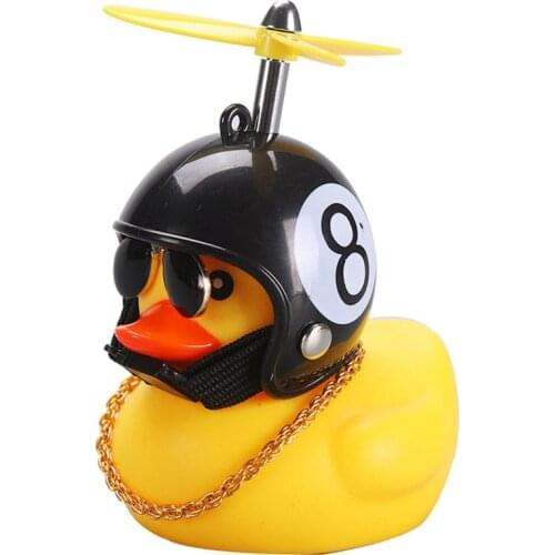 Aviator-Duck Car Ornament Creative Car Styling Decoration Toys with Stickers Funny Car Interior Accessories for Girls Gift
