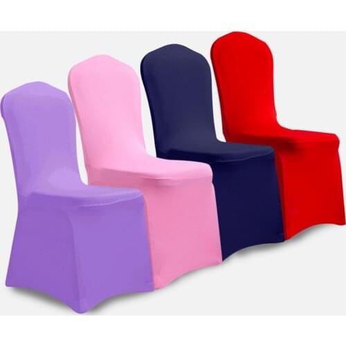 Universal Washable Chair Cover Elastic Polyester Seat Slipcovers For Dining Banquet Hotel Wedding Party Decoration Wholesale