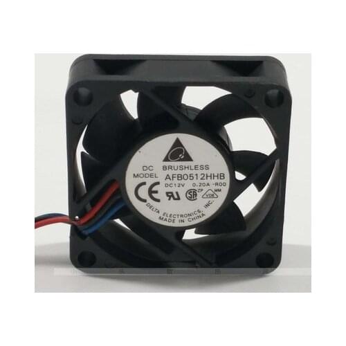 Delta 5015 cooling fan 12V 0.2A double ball inverter fan AFB0512HHB