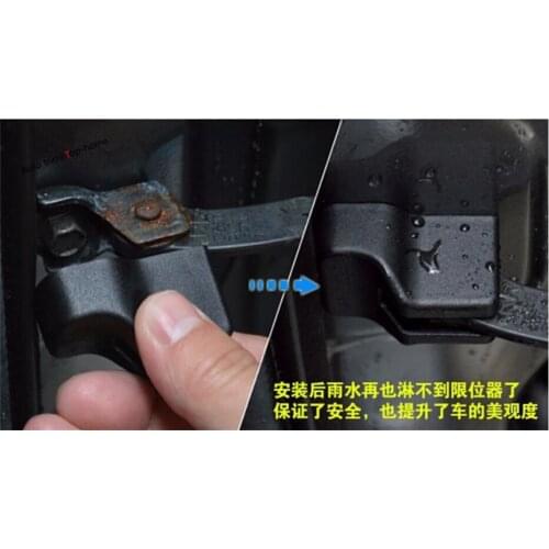Yimaautotrims Car Inner Door Stop Rust Waterproof Protection Protector Cover Fit For Ford Escape / Edge / Explorer Plastic