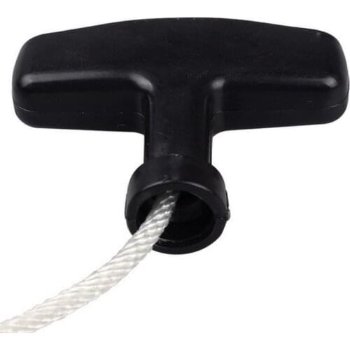 1pcs Pulling Rope+handle 1 Set (note: Black Handle Hedger, Saw Handle S Start 3m Petrol Rope Start Mower Rope) J6A1