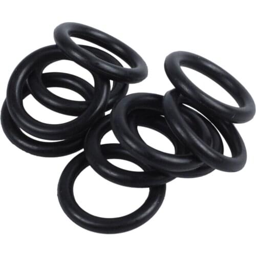 10 pcs Black Rubber Oil Seal O-rings Seals washers 16 x 11 x 2.5mm O-ring Kit Gaskets oil resistance Assortment