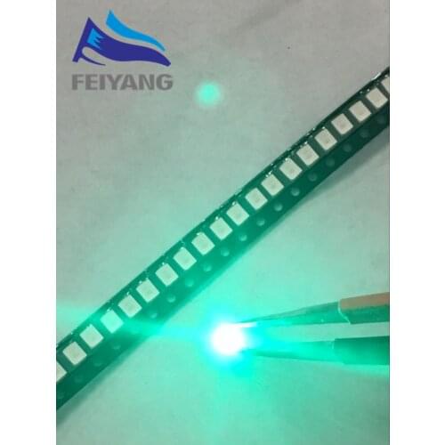 1000PCS/lot SMD LED 2835 Green 0.2W high bright light emitting diode chip leds 520-525NM