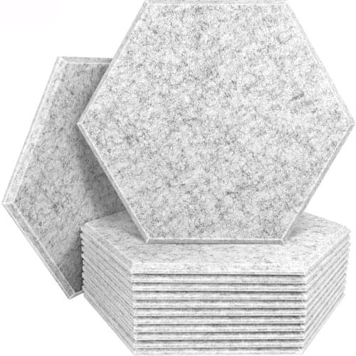 6pcs/Set Hexagon Wall Sticker Luxury Home Decoration Polyester Eco-Friendly Decor Material Room/Bedroom Acoustic Panels 30x30cm