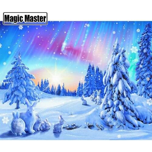 Diamond Painting Winter Scenery Diy Diamond Embroidery Nature Picture Of Rhinestones Snow Handmade Home Decoration Gift