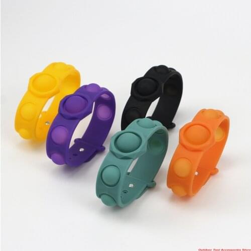Anti-stresses Push Bubble Fidget Sensory Toy Adults Stress Relief Bracelet